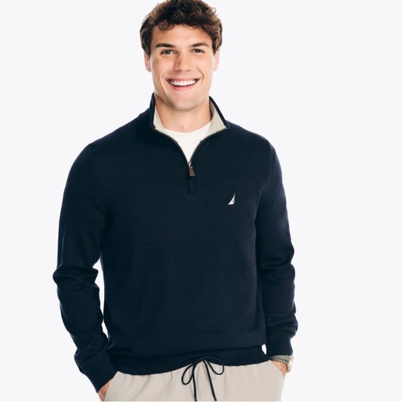 Like New | Nautica Navtech Quarter 1/4-Zip Mock Neck Pullover Sweater - Picture 13 of 13